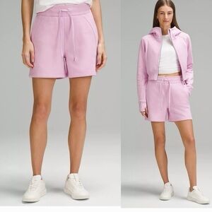 Lululemon Scuba High-Rise Pink Shorts 5”
